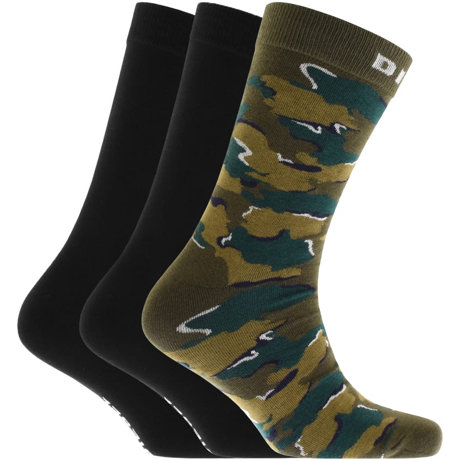 Alternative Image for ProductDiesel RAY Three Pack Socks Green1